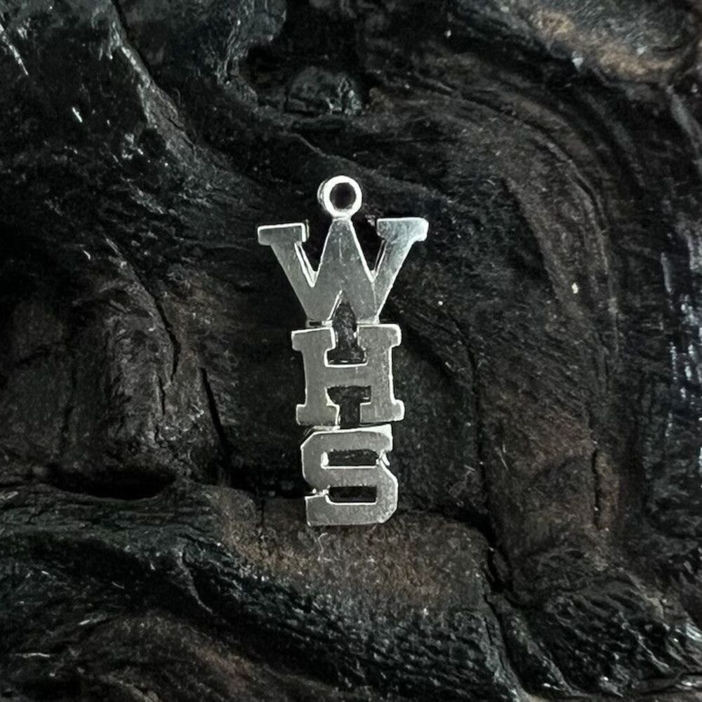 Vintage Sterling Silver Charm WHS Wakefield High School Warriors Letters